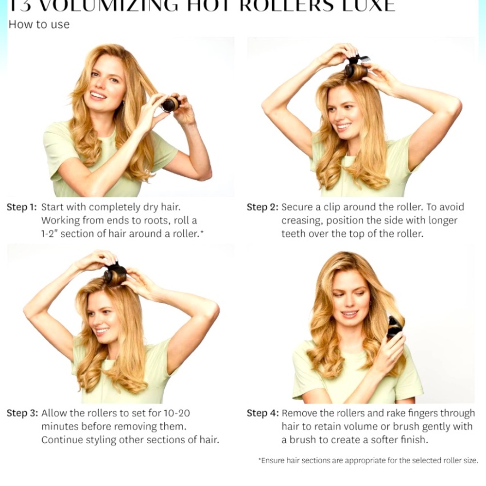 T3 LUXE Volumizing Hot Rollers Premium Hair Curler Set for Volume, Body … - Picture 3 of 12